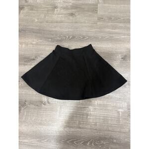 H&M DIVIDED Black Quilted Skater Skirt Women Size S
